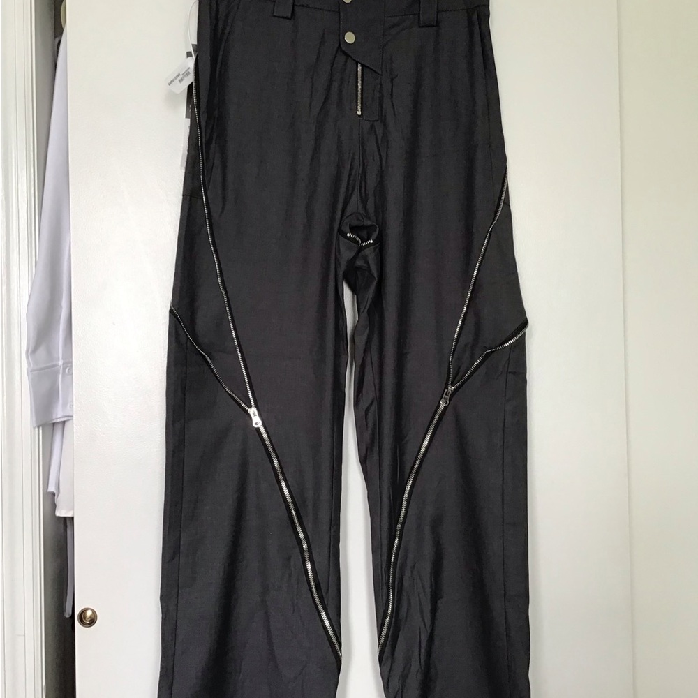 Spiral Multi Zip Flared Pants